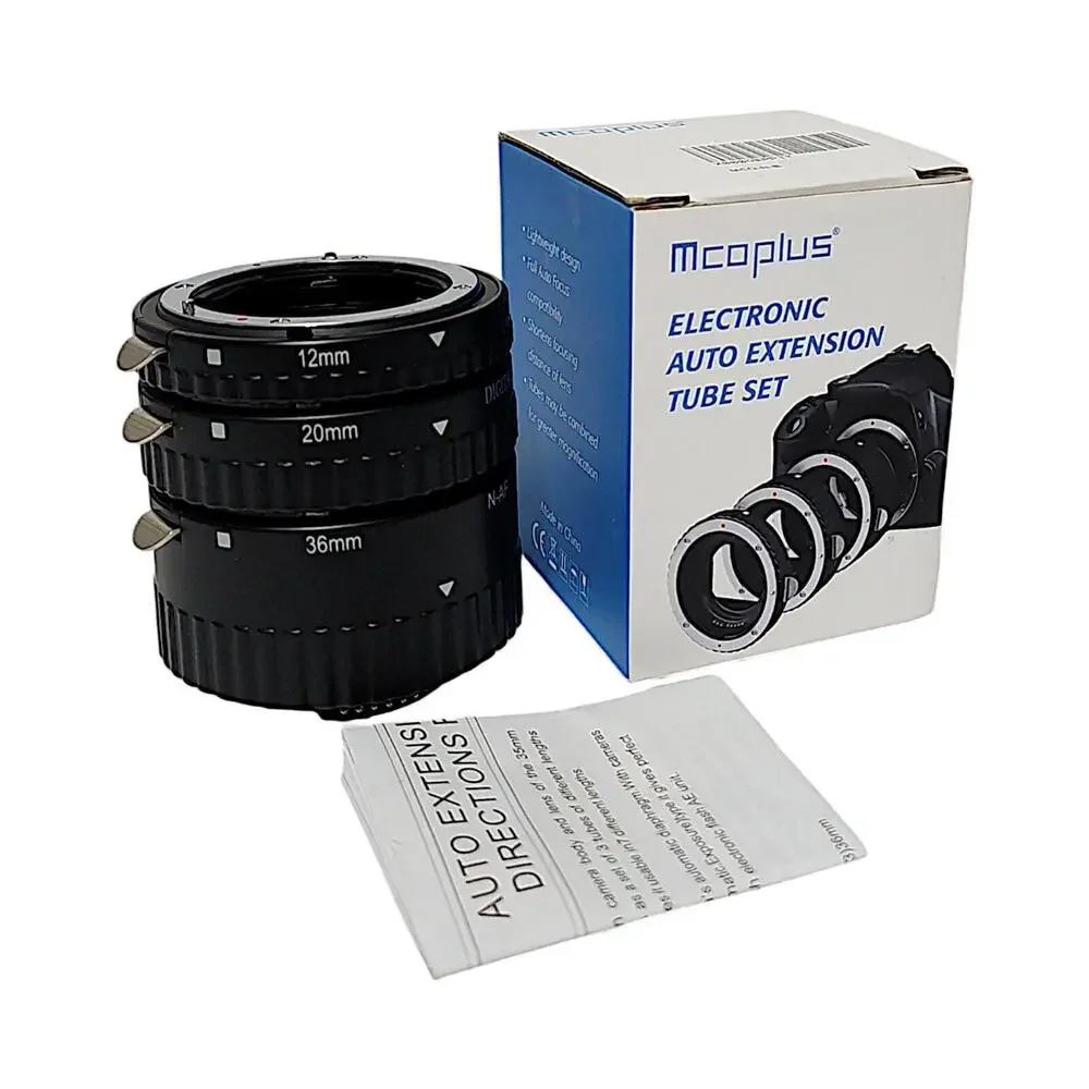 Mcoplus EXT-NP Electronic Extension Tube Set (12, 20, & 36mm) For Nikon Cameras